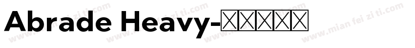 Abrade Heavy字体转换